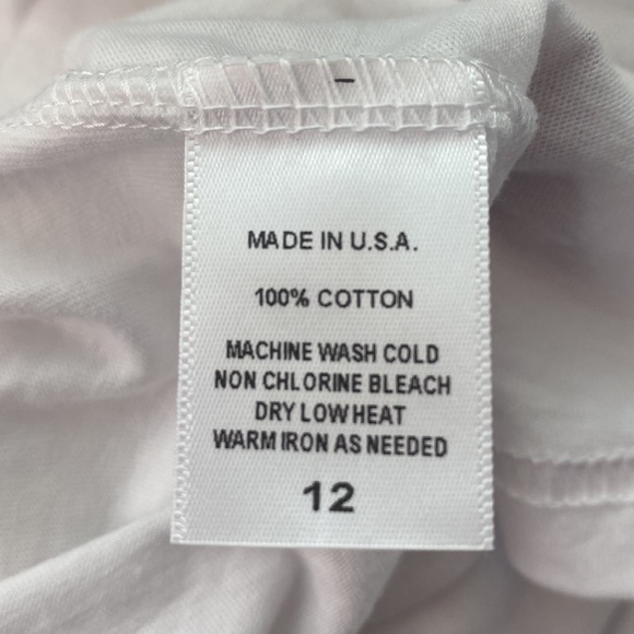 Haus of Jr WHITE Gerrell Tee Sz 12 NWOT - Picture 10 of 10